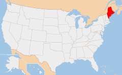 Maine Kaart