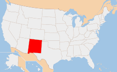 New Mexico Kaart