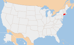 Connecticut Kaart