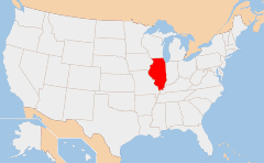 Illinois Kaart