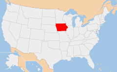 Iowa Kaart