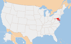 Maryland Kaart