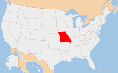 Missouri Kaart