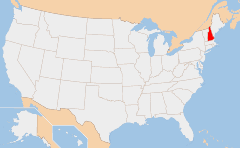 New Hampshire Kaart