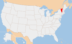 Vermont Kaart