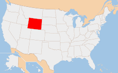 Wyoming Kaart